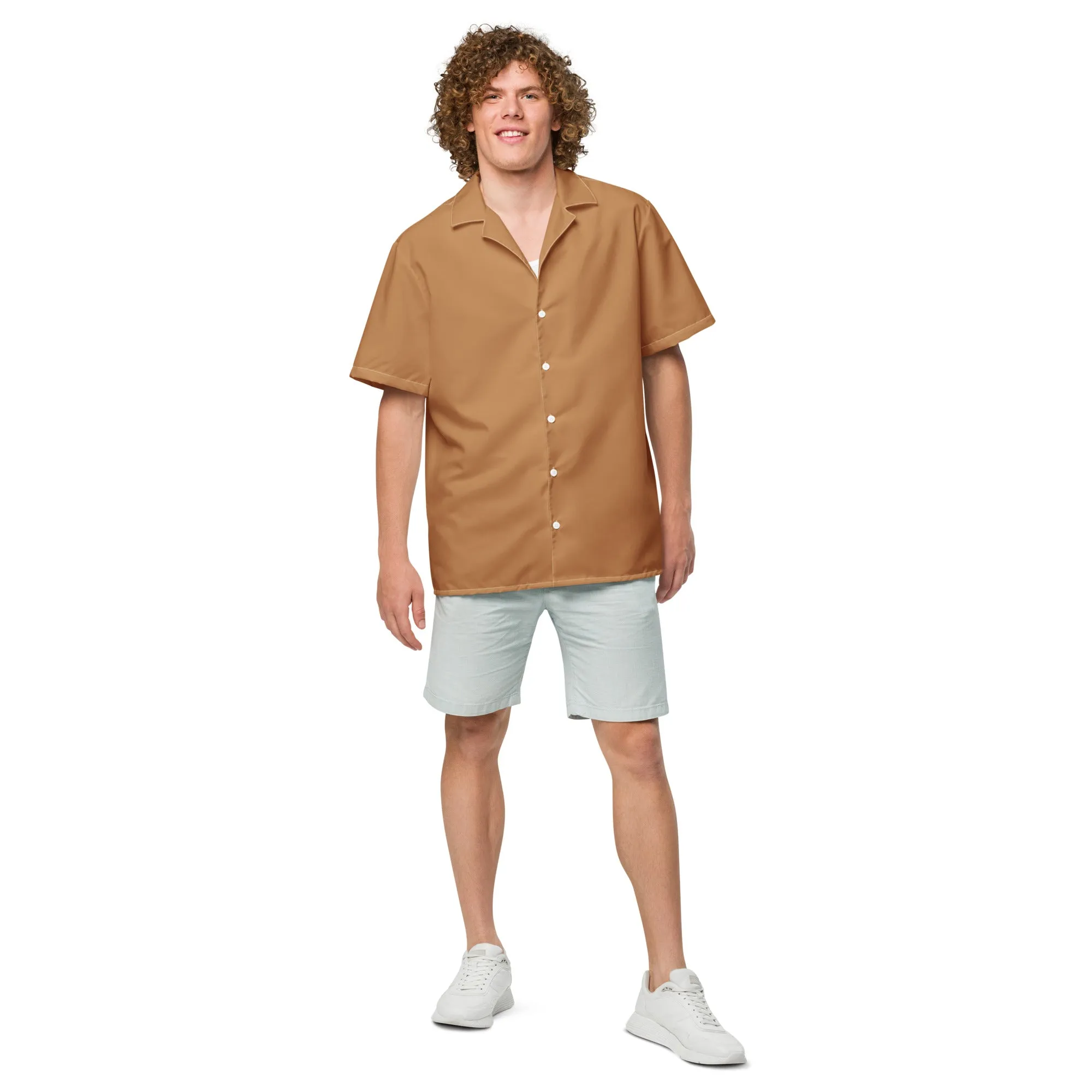 Humble Sportswear™ Men's Nude Brown Button Shirt