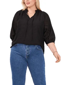 Serenity Puff Sleeve Blouse | RICH BLACK